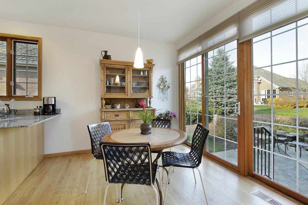 kitchen design with patio doors