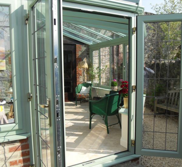 Green Conservatory glass uPVC cambridgeshrie