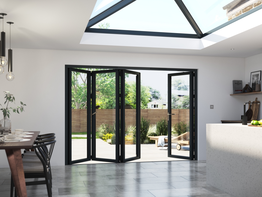 aluminium bifold door style